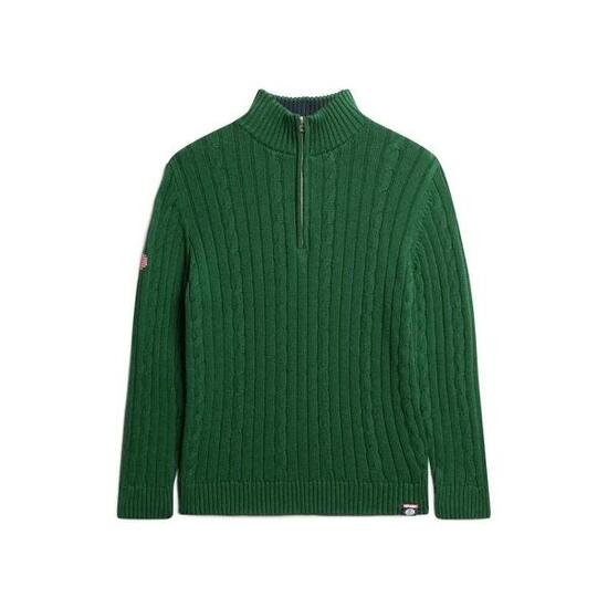 Pull de rugby en maille à col camionneur femme Superdry
