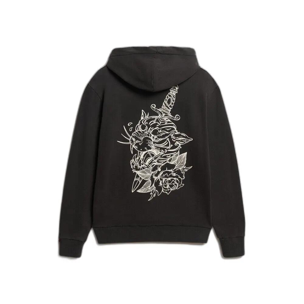 Sweatshirt à capuche ample Superdry Tattoo Flash 2/3
