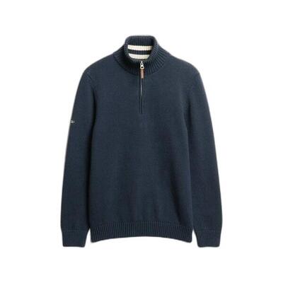 Katoenen trui met een kraag superdry
