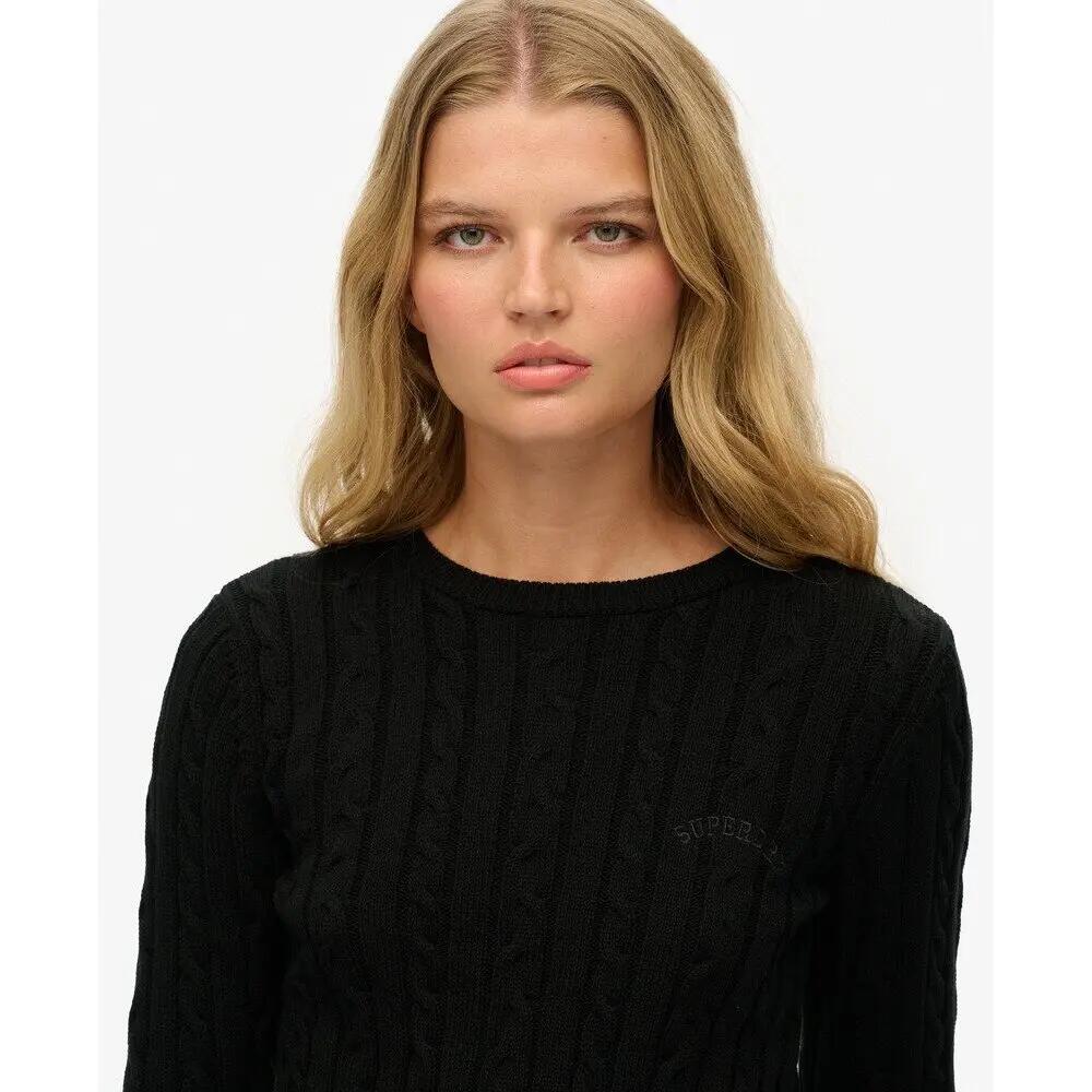 Pullover a torsioni fini essentials col tondo donna Superdry 5/5