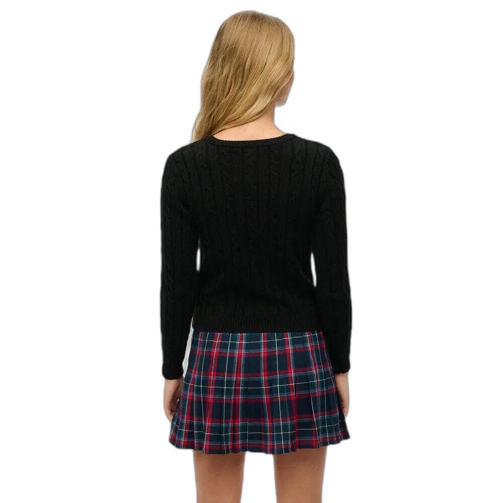 Pullover a torsioni fini essentials col tondo donna Superdry 4/5