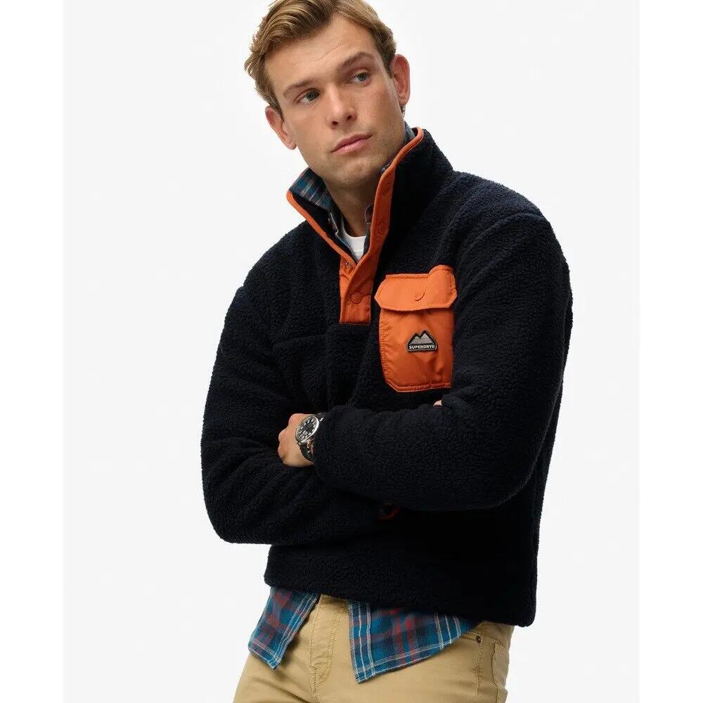 Fleece-Pullover mit Druckknopfkragen Superdry Fuji 3/6