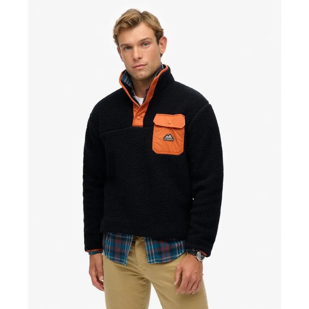 Fleece-Pullover mit Druckknopfkragen Superdry Fuji 2/6