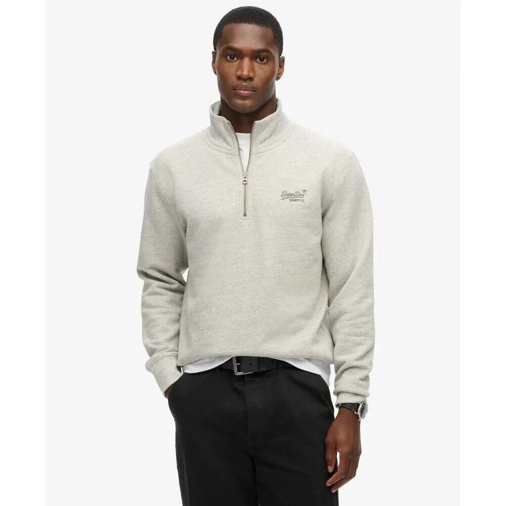 Sweatshirt com gola com fecho Superdry Essential Logo Henley 2/5