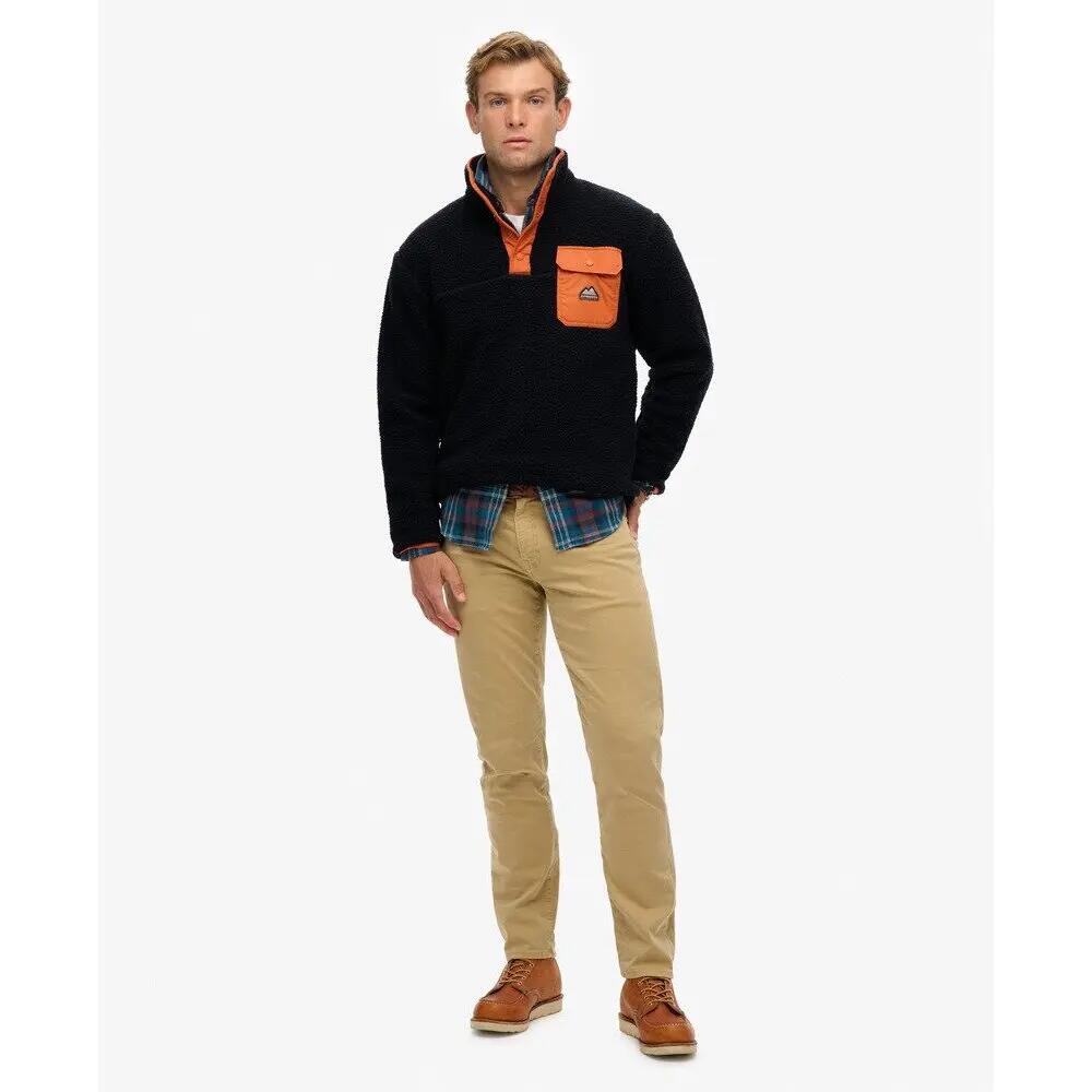 Fleece-Pullover mit Druckknopfkragen Superdry Fuji 4/6