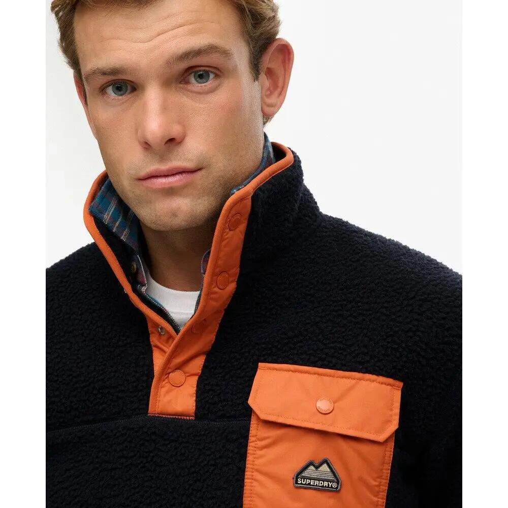Fleece-Pullover mit Druckknopfkragen Superdry Fuji 6/6