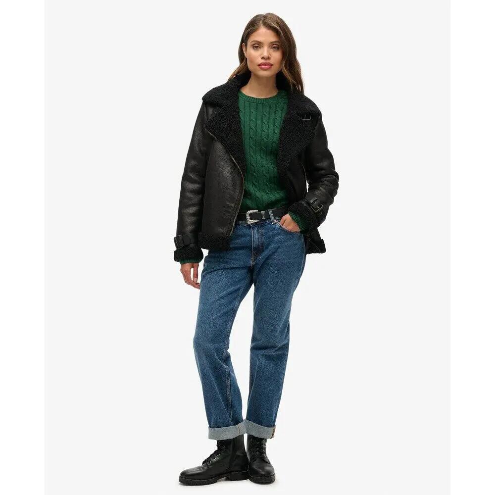 Pull large en maille torsadée femme Superdry 3/6