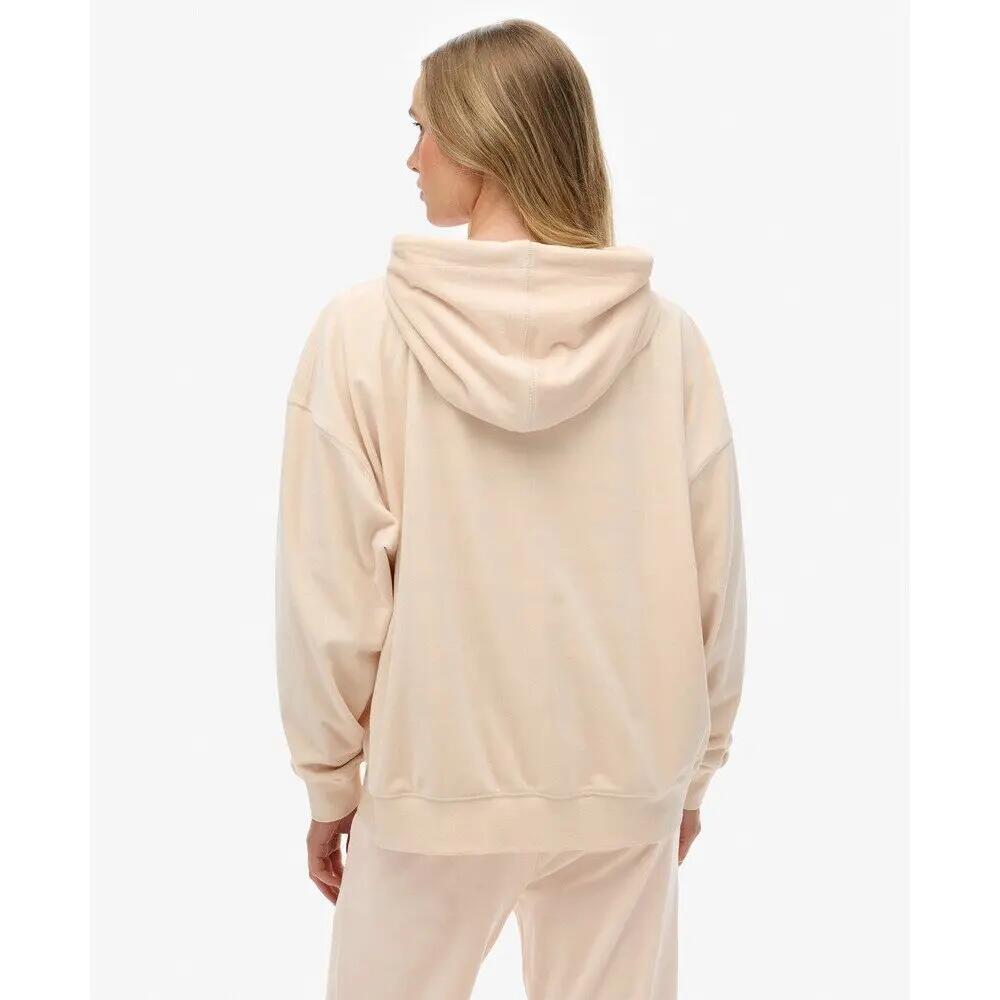 Sweatshirt à capuche zippé en velour femme Superdry Country Club 3/5