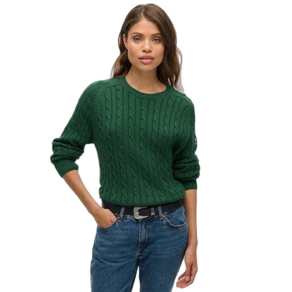 Pull large en maille torsadée femme Superdry 2/6