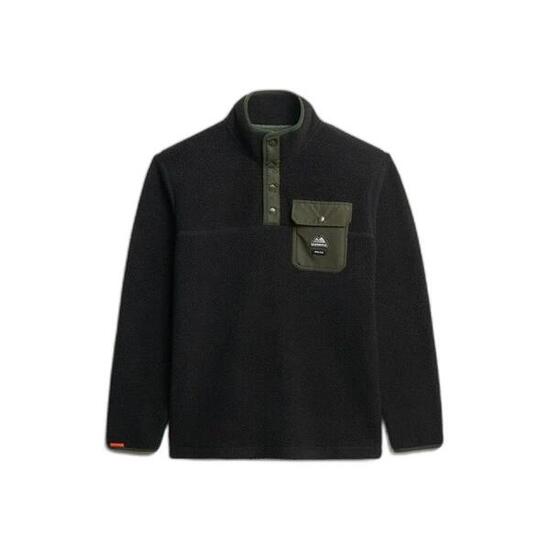 Pull en polaire avec col boutons-pression Superdry Fuji