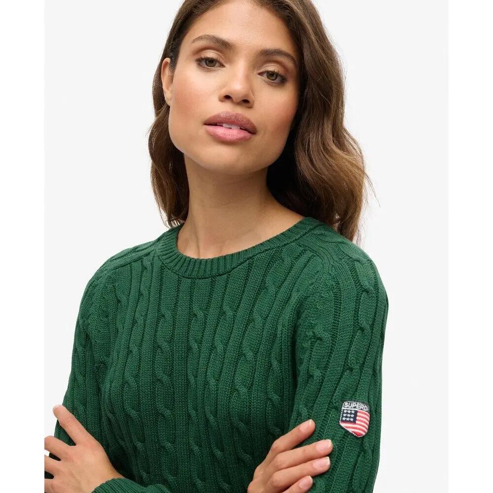 Pull large en maille torsadée femme Superdry 5/6