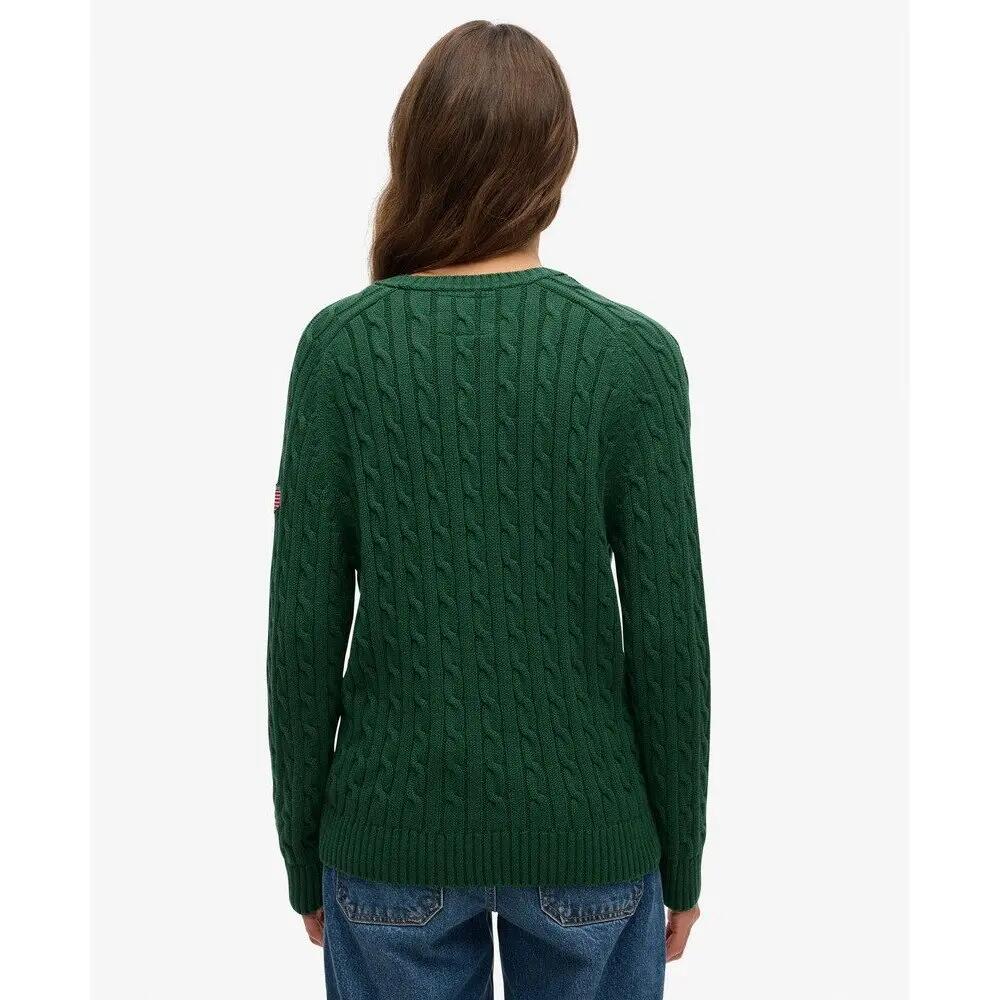 Pull large en maille torsadée femme Superdry 4/6