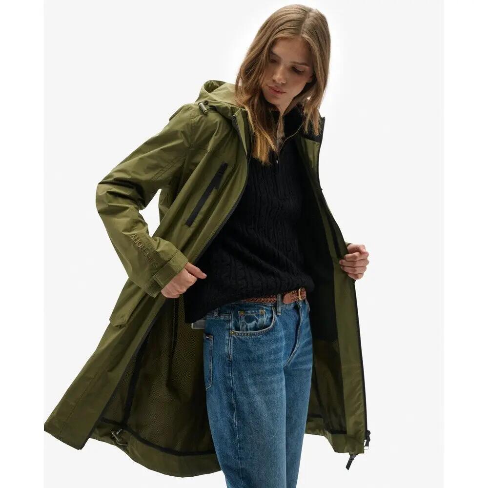 Parka à capuche femme Superdry Longline 3/5