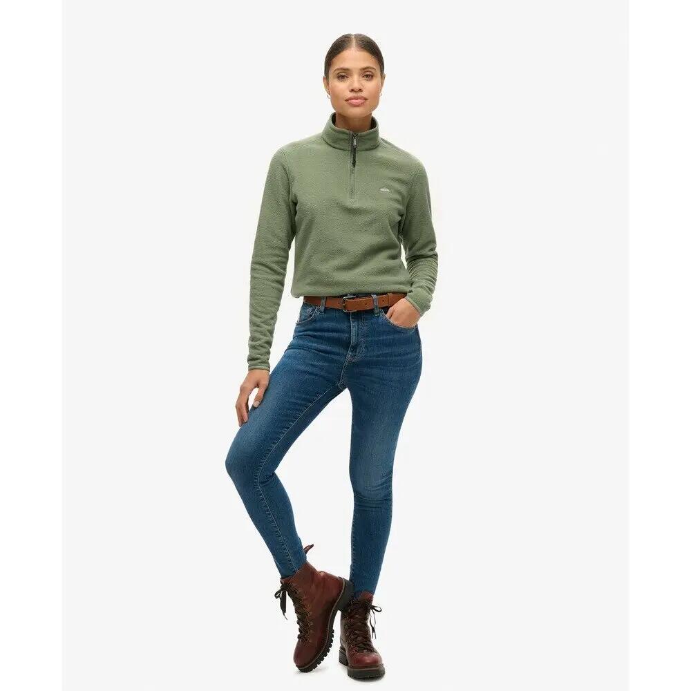Sudadera polar con media cremallera mujer Superdry 3/6