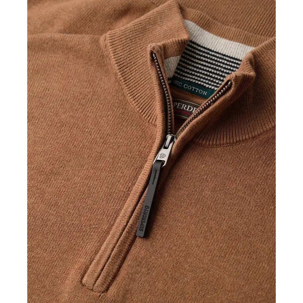 Czarny sweter z kołnierzem typu "camionneur" Superdry Essentials 2/2