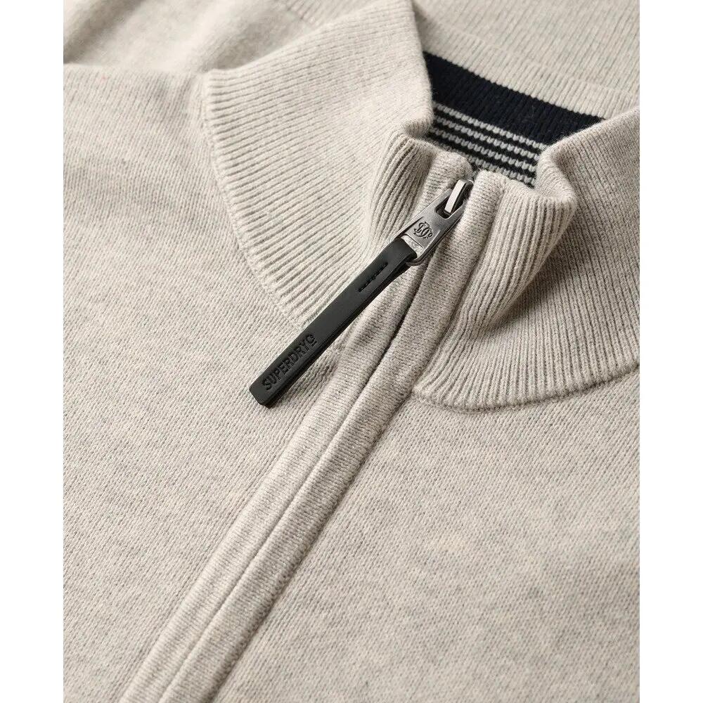 Maglione in cotone con colletto alla camionista Superdry Essentials 2/2