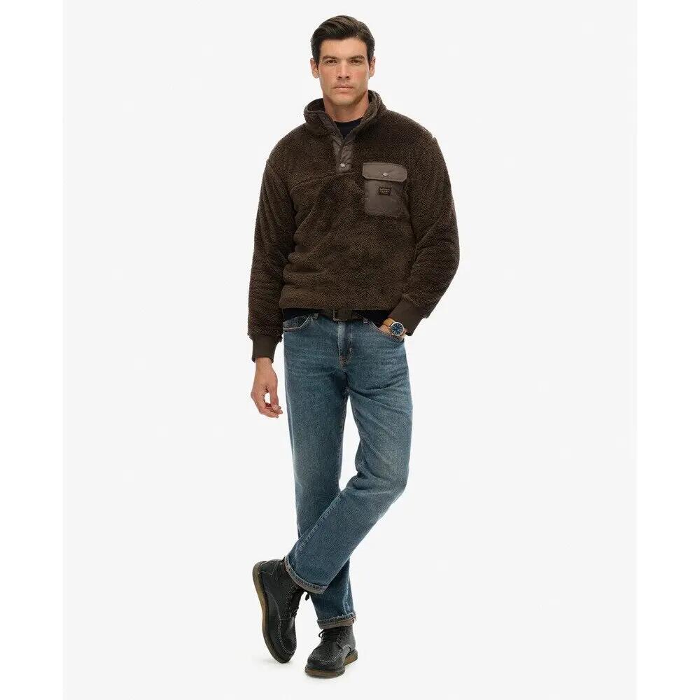 Pull en fourrure polaire col tunisien Superdry 3/6