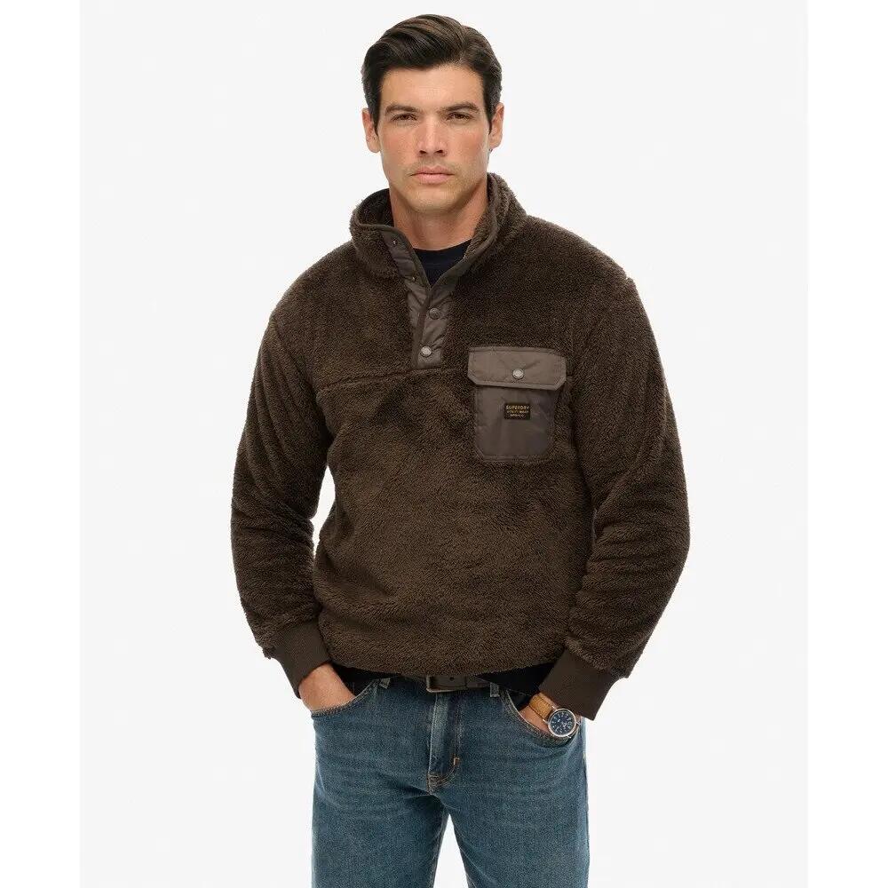 Pull en fourrure polaire col tunisien Superdry 2/6