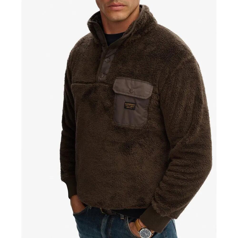 Pull en fourrure polaire col tunisien Superdry 5/6