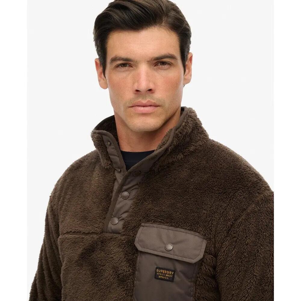 Pull en fourrure polaire col tunisien Superdry 6/6