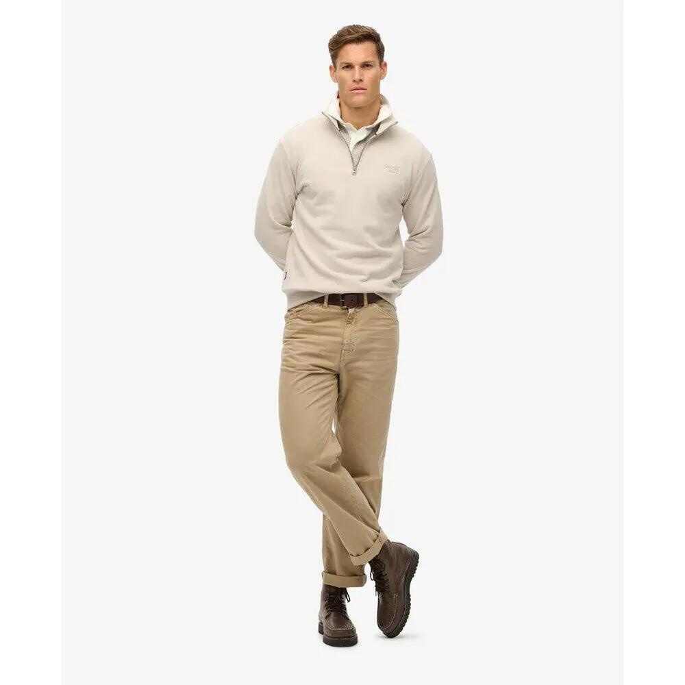 Felpa con colletto a cerniera Superdry Essential Logo Henley 3/7