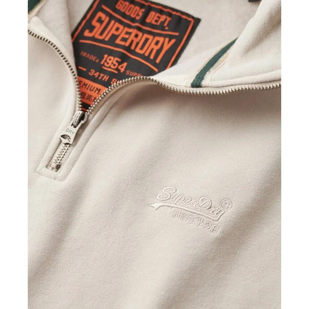 Felpa con colletto a cerniera Superdry Essential Logo Henley 7/7