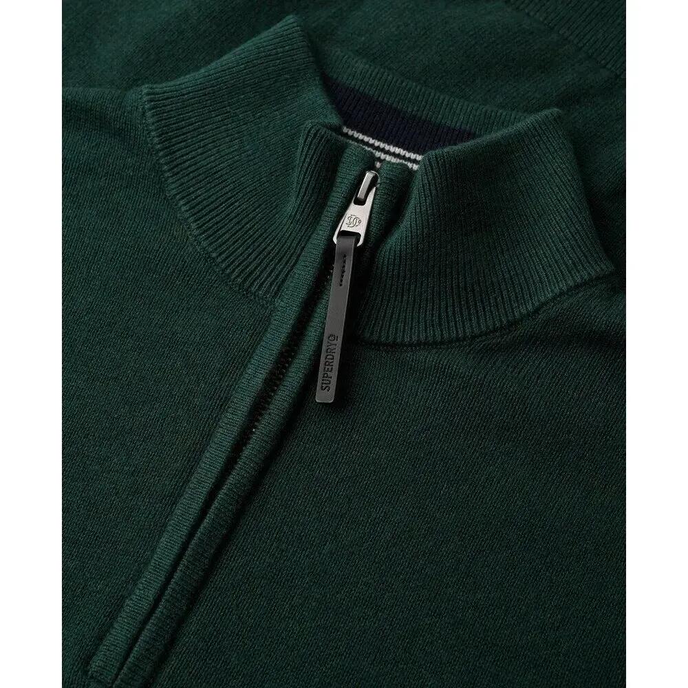 Czarny sweter z kołnierzem typu "camionneur" Superdry Essentials 2/2