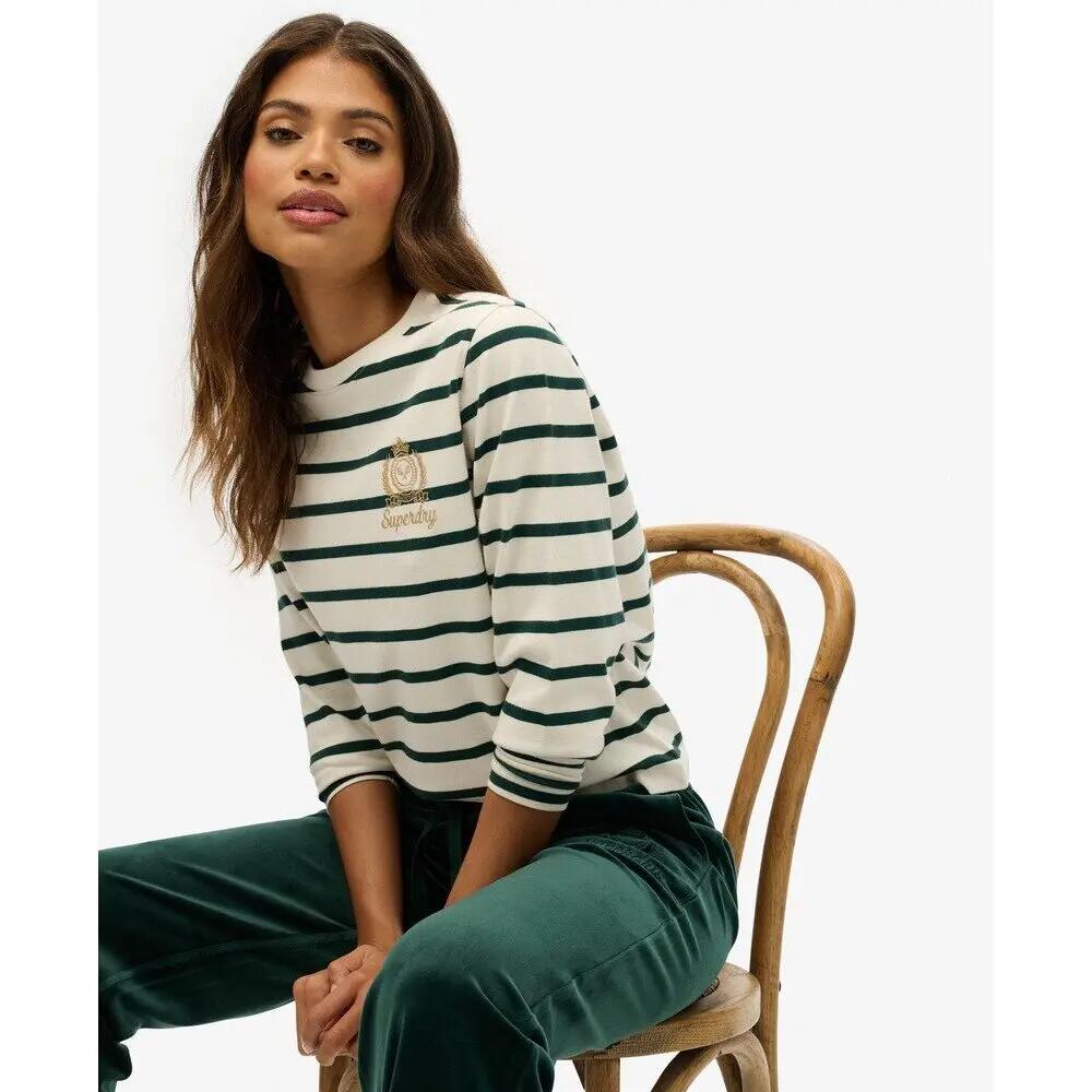 Striped women's sweatshirt Superdry Country Club 5/6