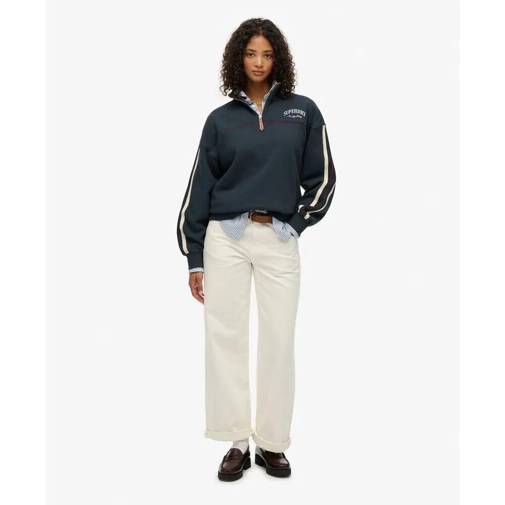 Pullover a collo tunisino donna Superdry Country Club Tape 2/5