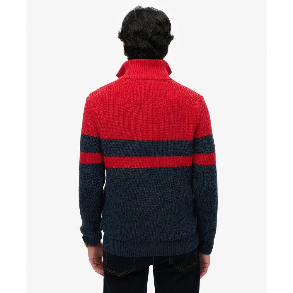 Pull rayé à col zippé Superdry Classic 4/6