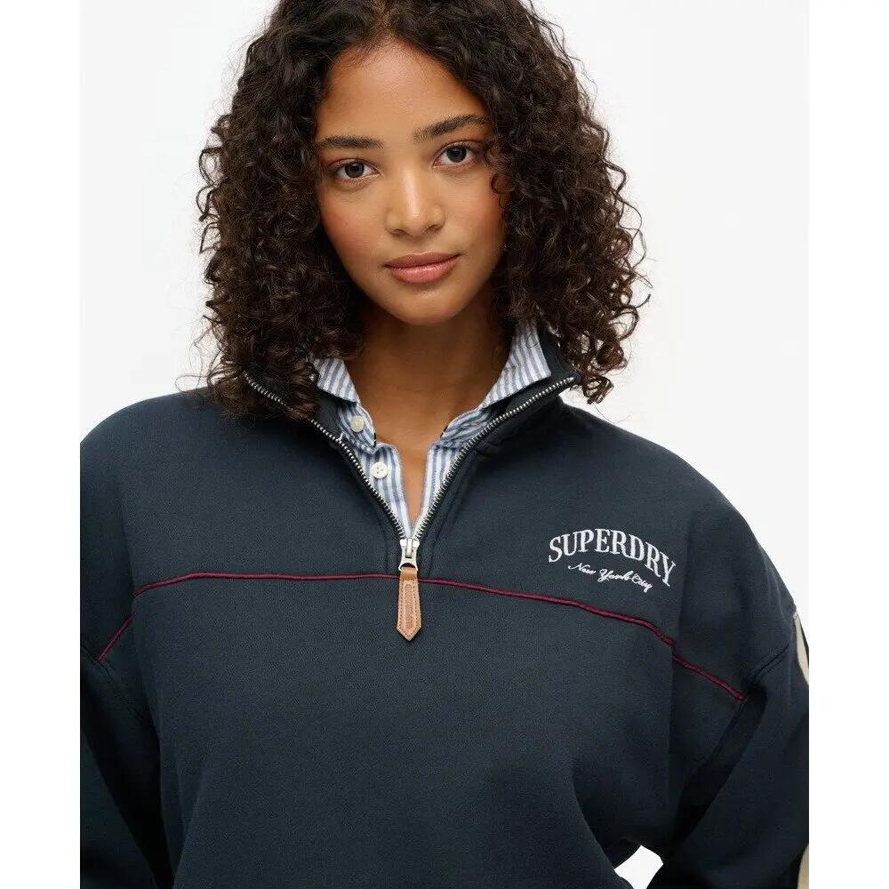 Pullover a collo tunisino donna Superdry Country Club Tape 5/5