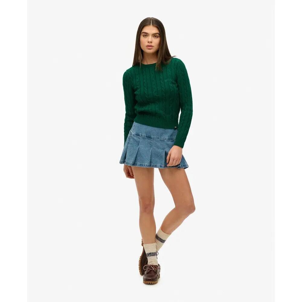 Pull à torsades fines essentials col rond femme Superdry 3/5