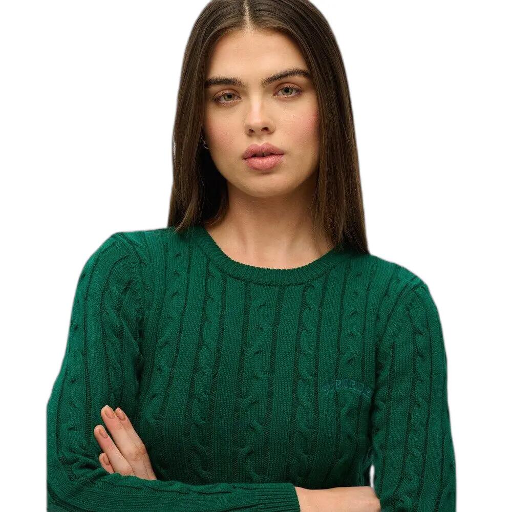Pull à torsades fines essentials col rond femme Superdry 5/5