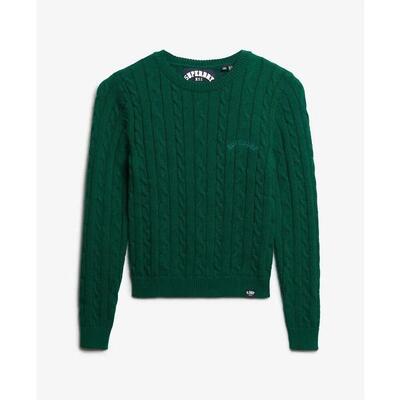 Fijne gedraaide trui essentials ronde hals dames superdry