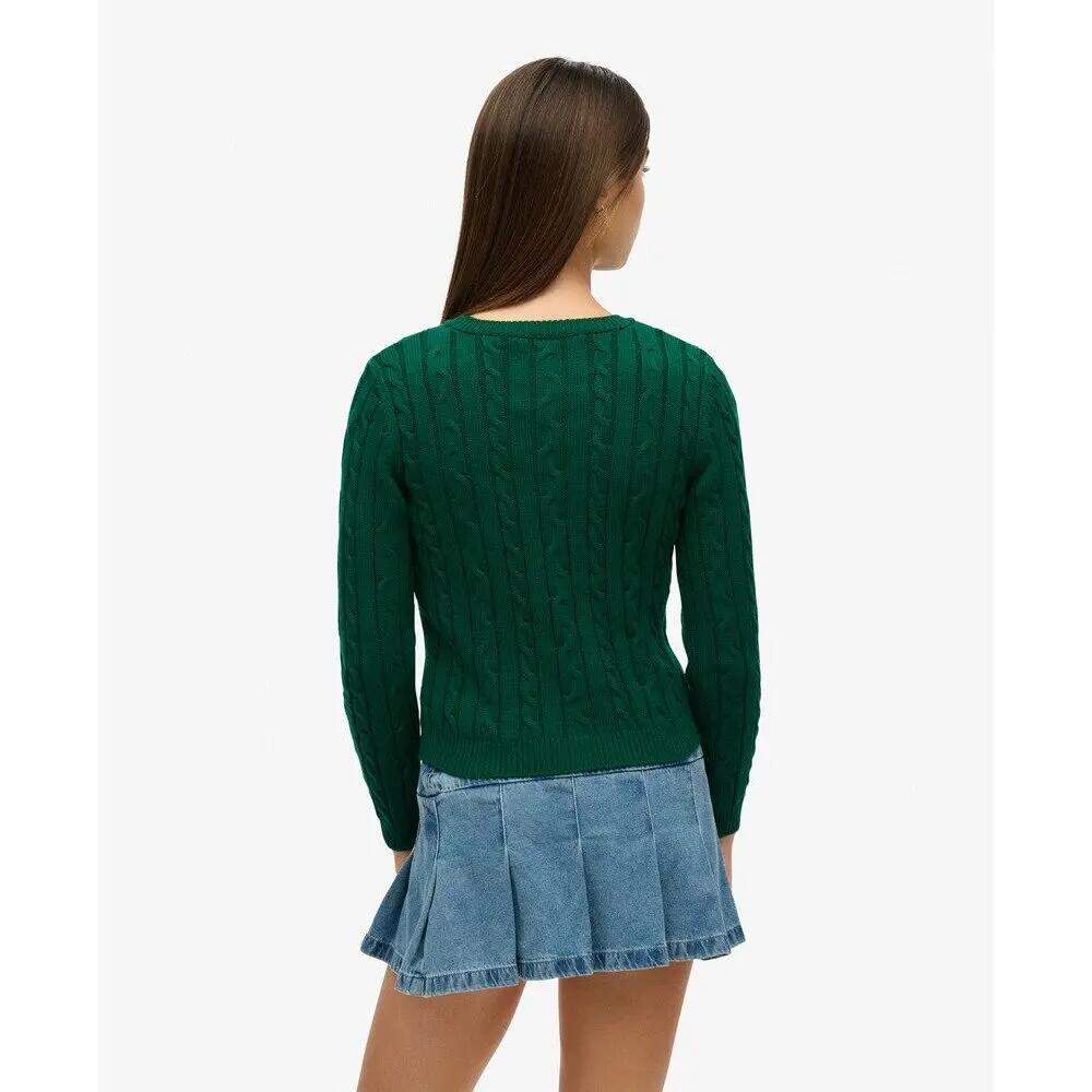 Pull à torsades fines essentials col rond femme Superdry 4/5