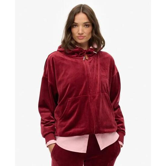 Damen Kapuzenjacke aus Velours Superdry Country Club