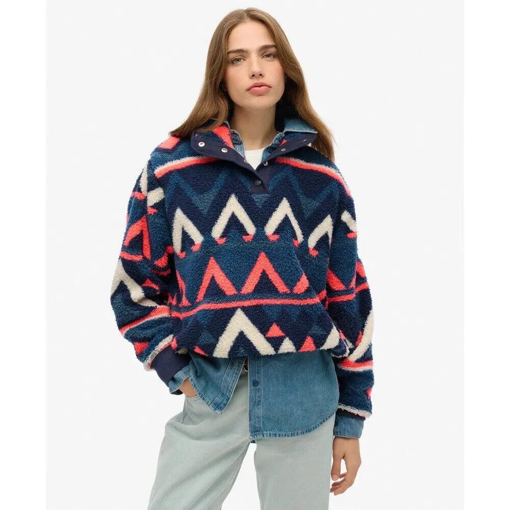 Sudadera con media cremallera para mujer Superdry Super Soft 2/7