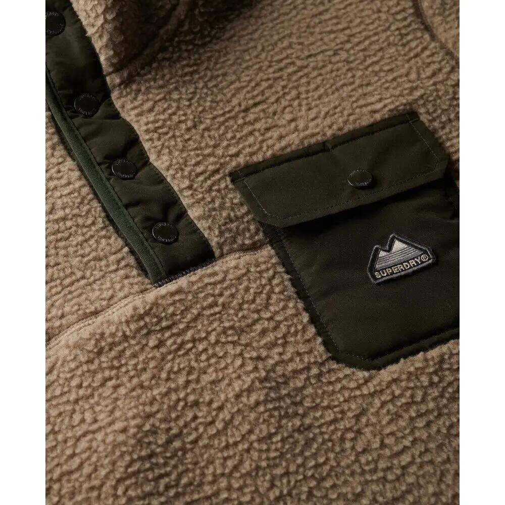 Pullover in pile con colletto a bottoni a pressione Superdry Fuji 2/2