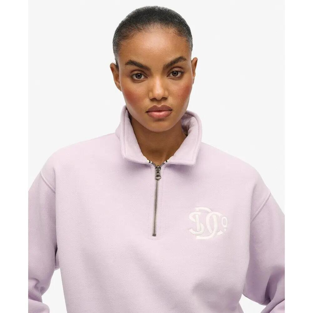 Sweatshirt collet half Zip femme Superdry Sd&co Neon 5/5