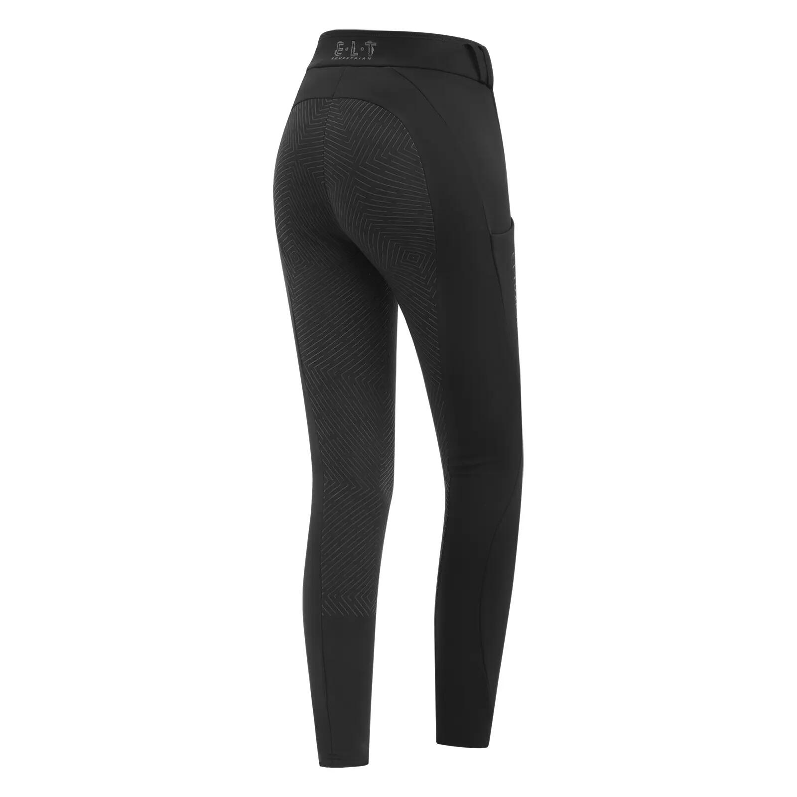 Reitleggings full grip Damen ELT Rena thermique 2/3