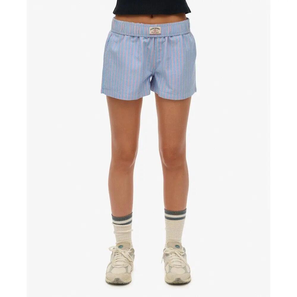 Short elasticizzato a righe in cotone biologico donna Superdry 3/7