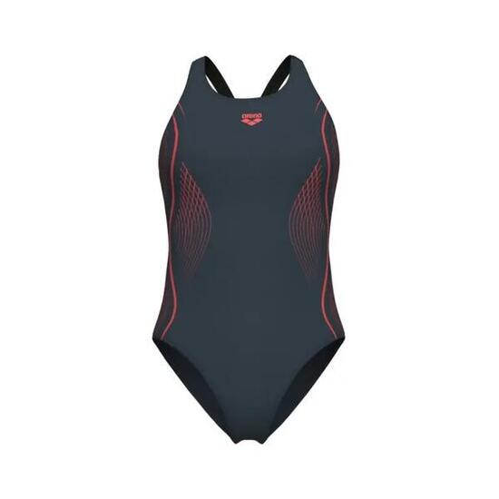 Maillot de bain 1 pièce femme Arena Grid V Back Graphic