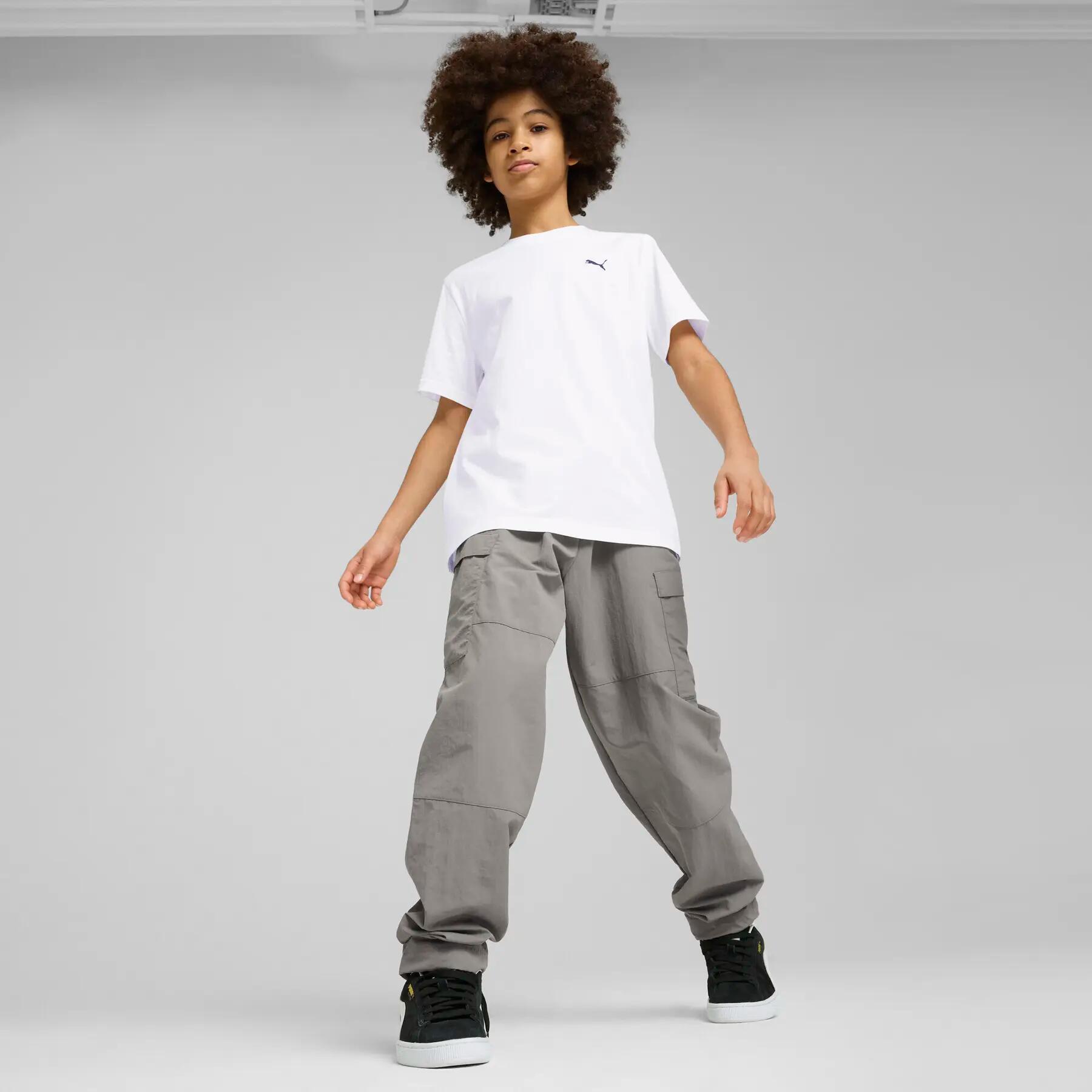 Camiseta infantil Puma Wardrobe ESS 2/5