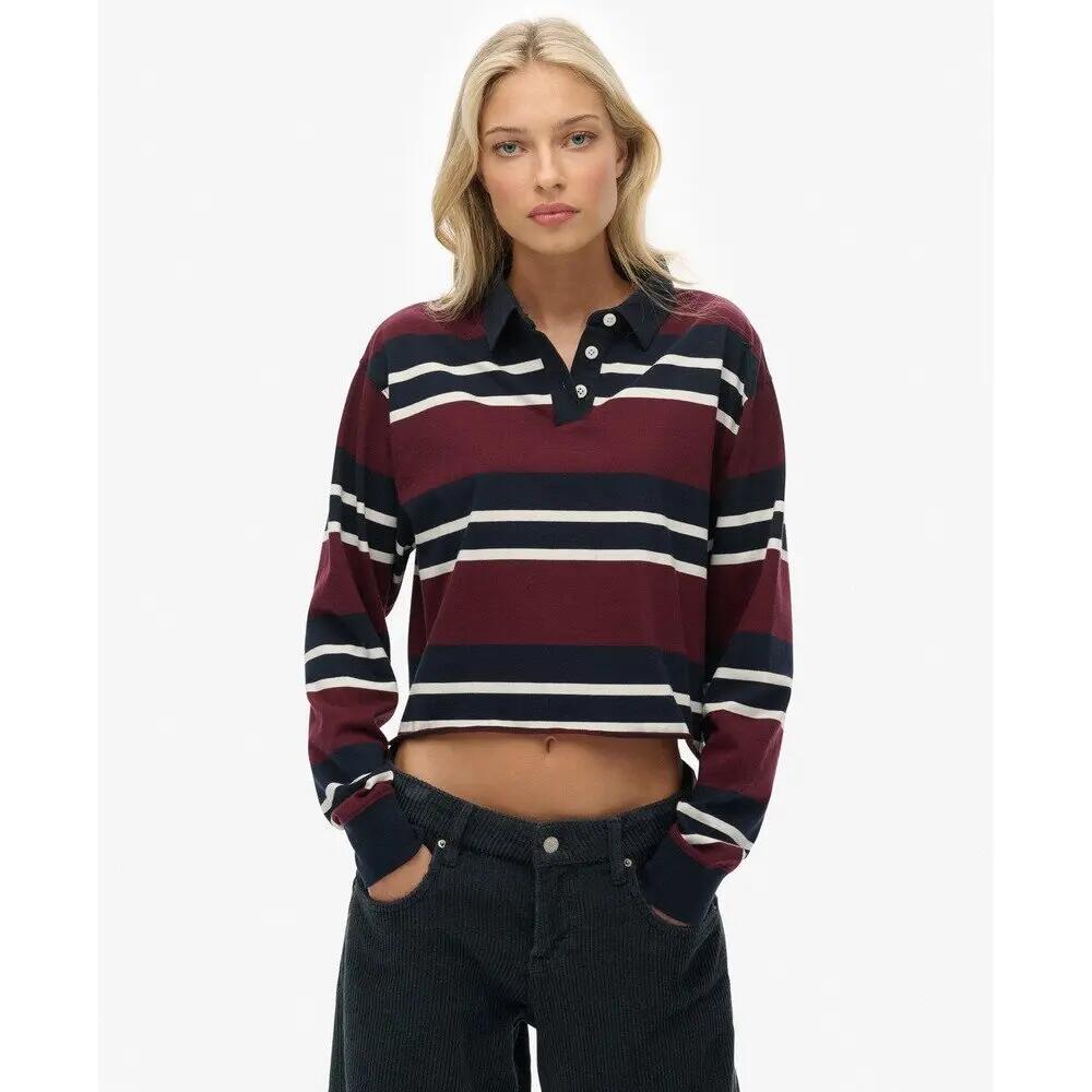 Polo manches longues femme Superdry Athletic Essentials Stripe 2/6