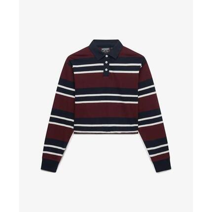 Polo manches longues femme Superdry Athletic Essentials Stripe