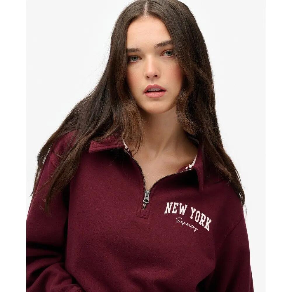 Sweatshirt à col rond zippé femme Superdry Athletic Essentials 5/5