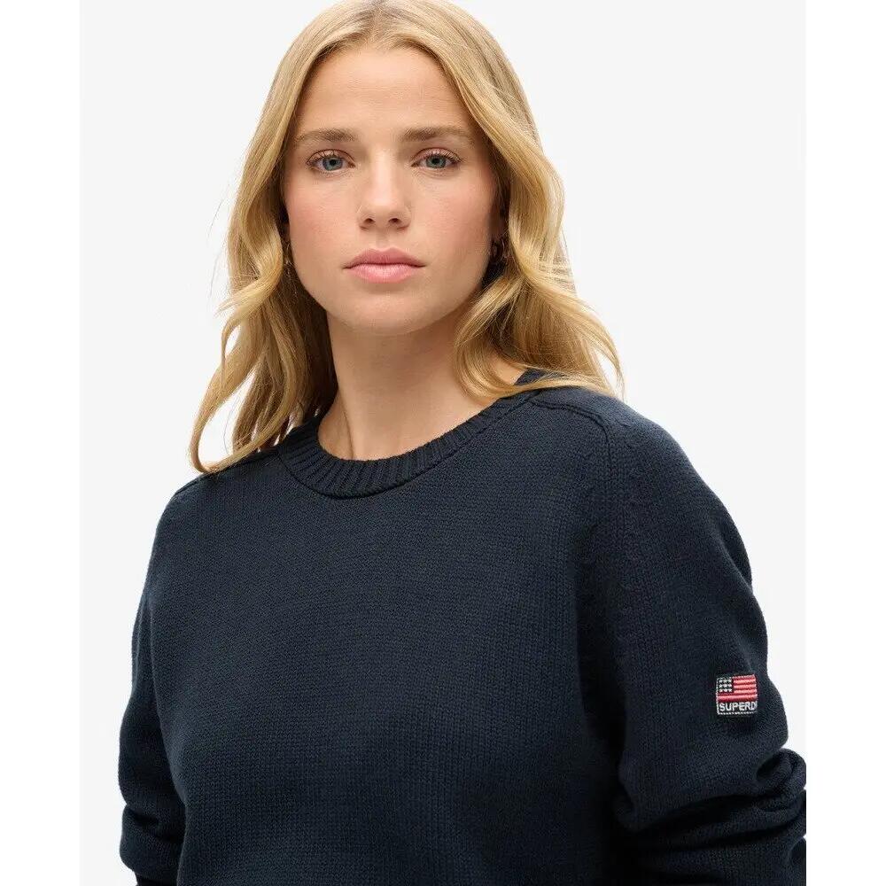 Jersey de cuello redondo para mujer Superdry slouchy 5/6