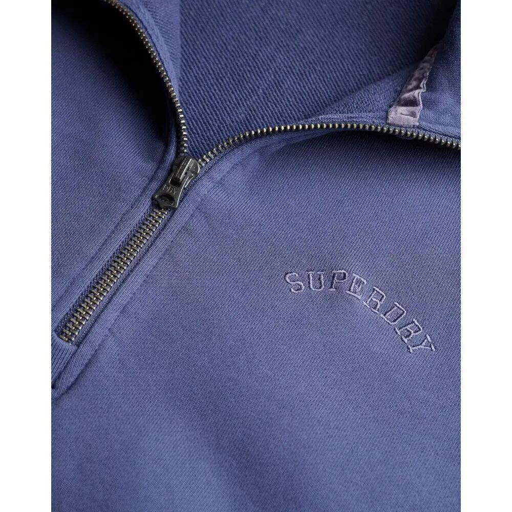 Logo-printed jumper with Tunisian collar for women Superdry Essential 2/2