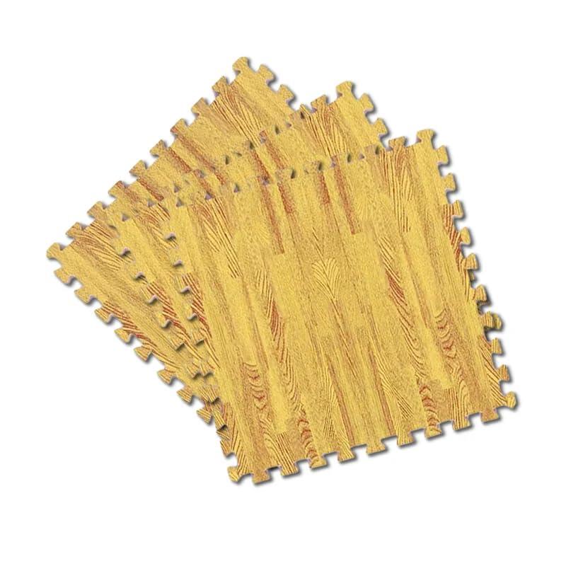 Piso puzzle / 62x62cm / Pacote 40 - 15,37m² / Madeira / Ginásio bebês. 4/7