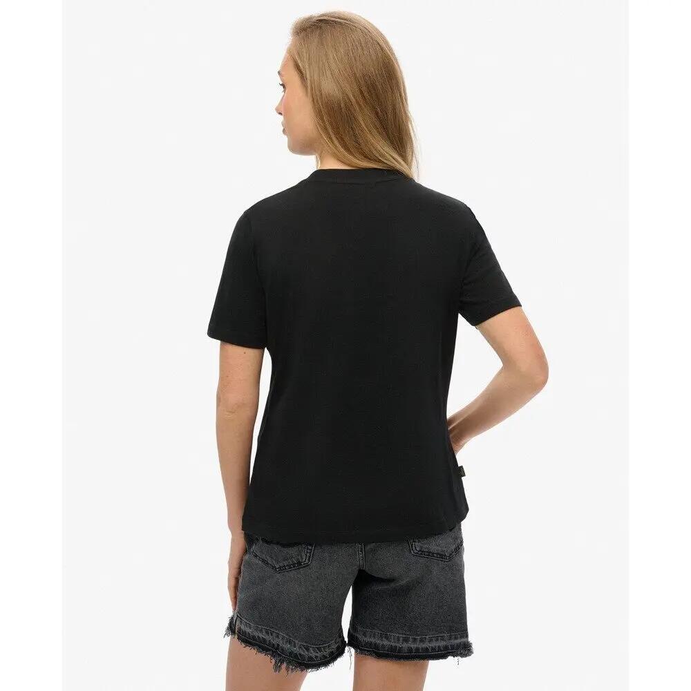 T-Shirt Noir Femme Superdry W1011644A 4/6